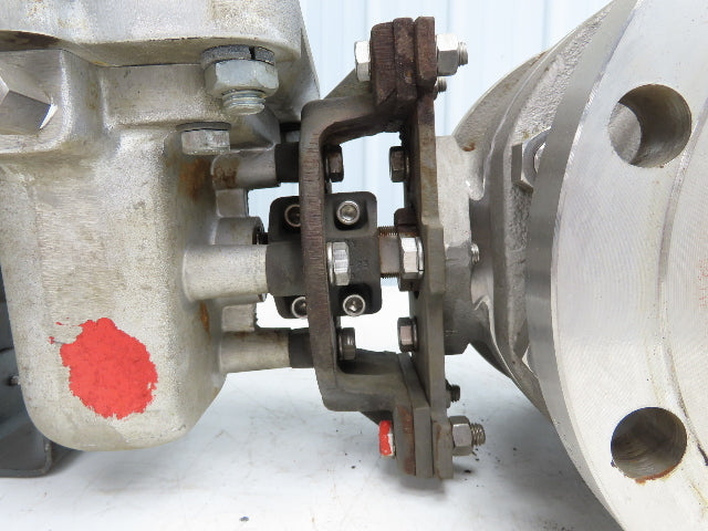 Jamesbury 5152W-31-3600TS 6" Stainless Ball Valve w/Pneumatic Actuator ST-400B