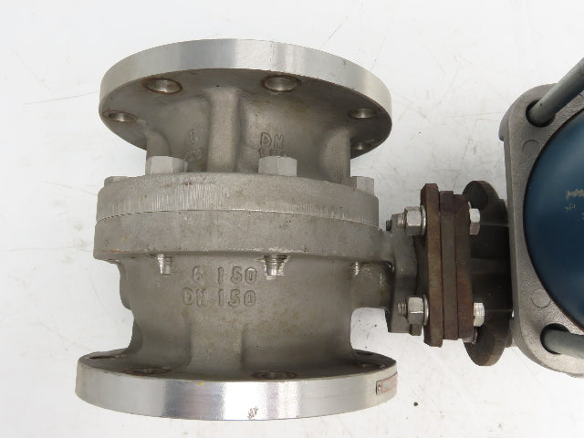 Jamesbury 5152W-31-3600TS 6" Stainless Ball Valve w/Pneumatic Actuator ST-400B