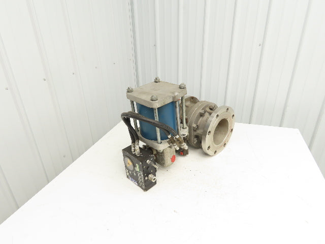 Jamesbury 5152W-31-3600TS 6" Stainless Ball Valve w/Pneumatic Actuator ST-400B