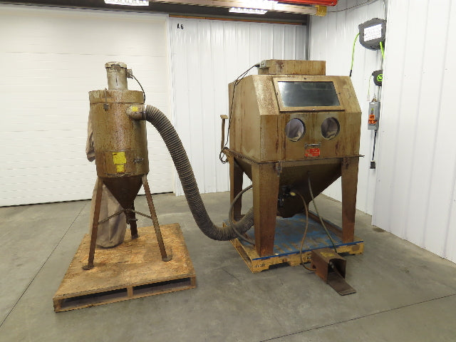 Trinco 40X40 Sand Blaster Cabinet Direct Pressure 40x40x30" Dry Blast 120V Dust