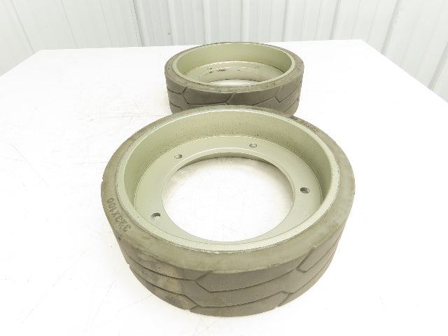 Camso 94012810 Solid Tire And 5 Bolt Rim 323X100 Removed From JLG 10MSP Lot of 2
