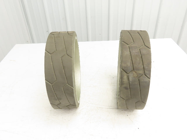 Camso 94012810 Solid Tire And 5 Bolt Rim 323X100 Removed From JLG 10MSP Lot of 2
