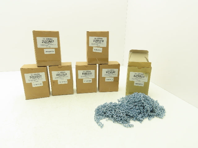 Grainger 2ZDE6 Jack Chain 10lb 1/2" Link Steel Zinc 100ft Boxes 700ft Lot of 7