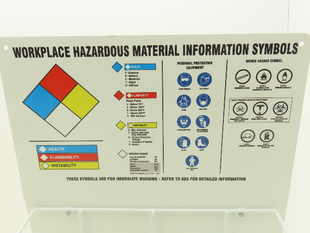Accuform ZRS349 MSDS Right to Know Safety Information Center 20"H 15"W 6 3/4"D