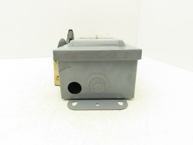Square D H361A Safety Disconnect Switch Fusible 30A 600V 30HP 3 Pole Ser F06
