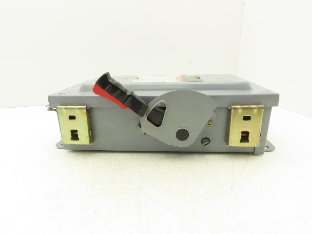 Square D H361A Safety Disconnect Switch Fusible 30A 600V 30HP 3 Pole Ser F06