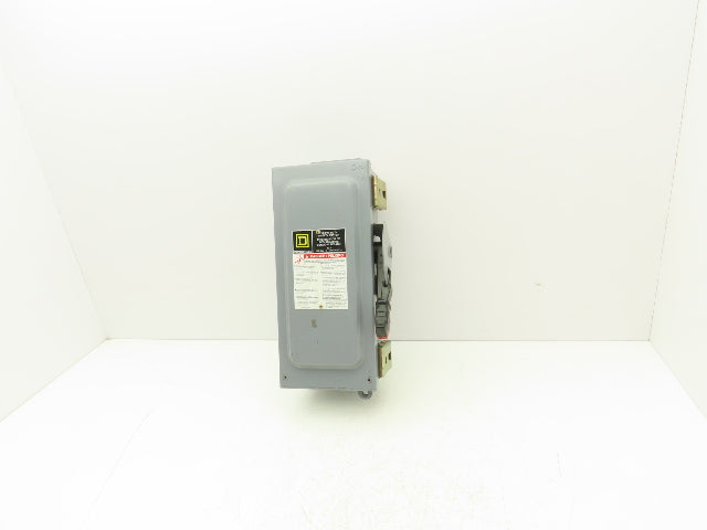 Square D H361A Safety Disconnect Switch Fusible 30A 600V 30HP 3 Pole Ser F06