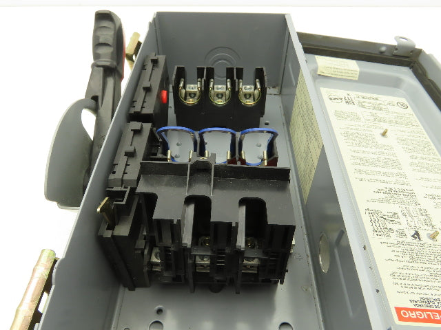 Square D H361A Safety Disconnect Switch Fusible 30A 600V 30HP 3 Pole Ser F06
