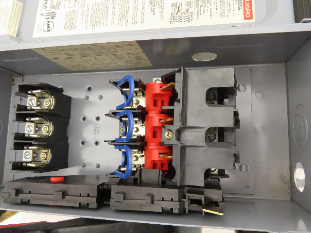 Square D H361A Safety Disconnect Switch Fusible 30A 600V 30HP 3 Pole Ser F06
