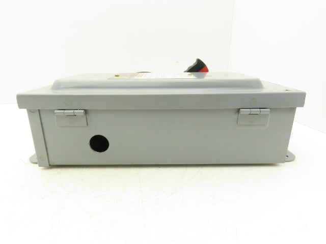 Square D H361A Safety Disconnect Switch Fusible 30A 600V 30HP 3 Pole Ser F06