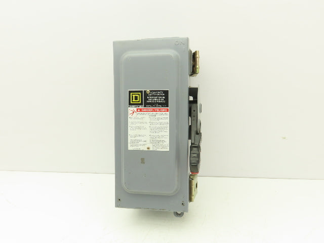 Square D H361A Safety Disconnect Switch Fusible 30A 600V 30HP 3 Pole Ser F06