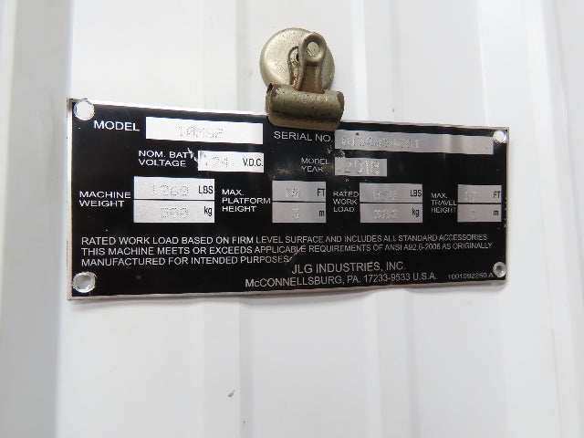 JLG 10MSP Safety Cage Platform Left Hand Saloon Gate Orange LH 1001228876