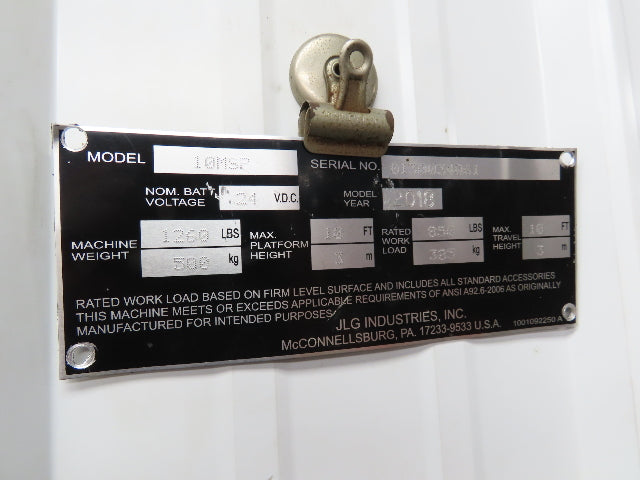 JLG 10MSP Shelf Material Parts Tray From Mobile Stock Picker Gray 1001228854