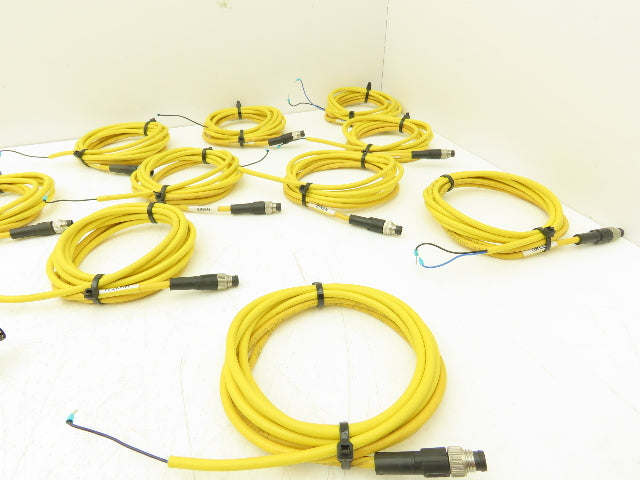 Phoenix Contact 1406281 3-Pin 3 Wire 2 Meter Cable Straight M8 Plug Lot of 16