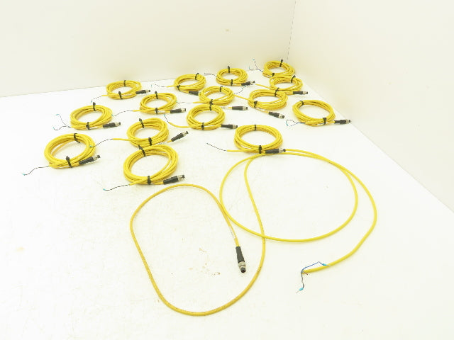 Phoenix Contact 1406281 3-Pin 3 Wire 2 Meter Cable Straight M8 Plug Lot of 16