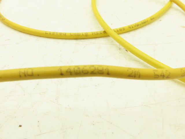 Phoenix Contact 1406281 3-Pin 3 Wire 2 Meter Cable Straight M8 Plug Lot of 16
