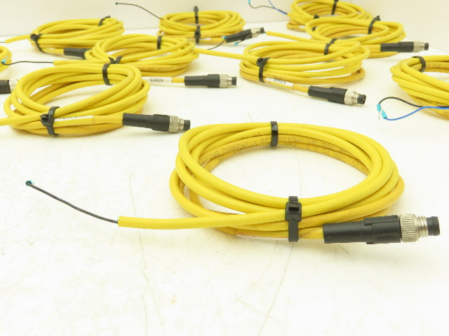 Phoenix Contact 1406281 3-Pin 3 Wire 2 Meter Cable Straight M8 Plug Lot of 16