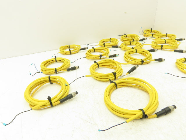 Phoenix Contact 1406281 3-Pin 3 Wire 2 Meter Cable Straight M8 Plug Lot of 16