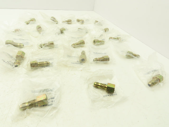 Weatherhead C-4-85 Bulkhead Tube Adapter 3/8" 37 Deg Tube to 1/4" NPT Lot of 23