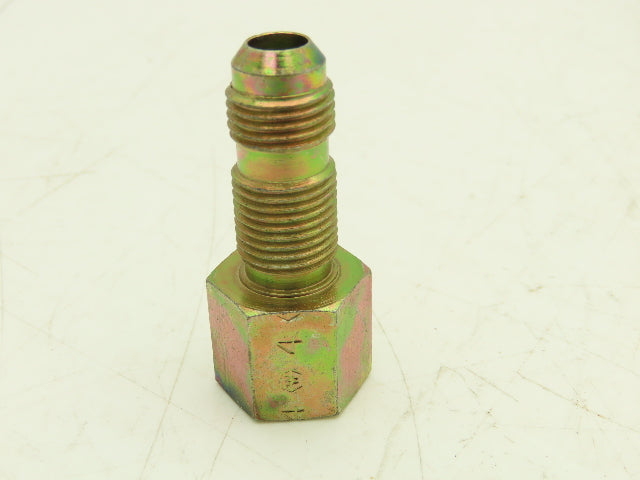 Weatherhead C-4-85 Bulkhead Tube Adapter 3/8" 37 Deg Tube to 1/4" NPT Lot of 23