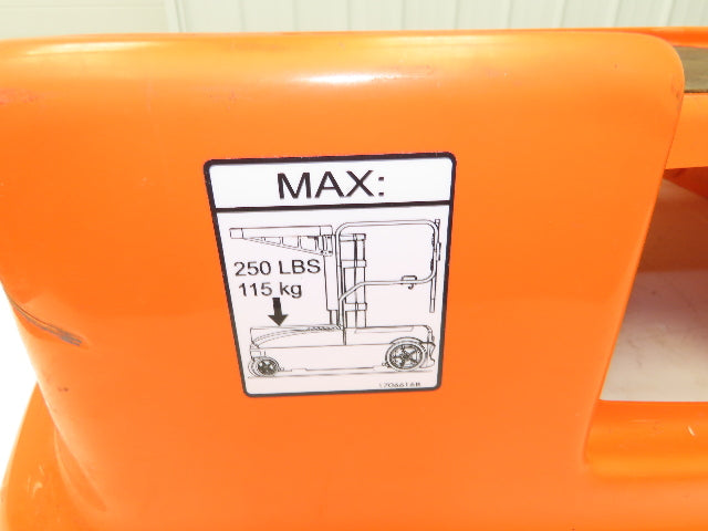JLG 10MSP Hood Front Cover Assembly From Mobile Stock Picker Orange 1001228541