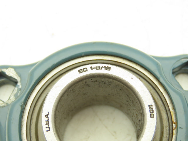 Dodge SCS 1-3/16 Light Duty 3-Bolt Flange Ball Bearing 1-3/16" Bore Lot of 3