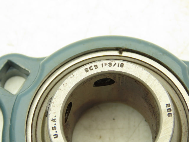 Dodge SCS 1-3/16 Light Duty 3-Bolt Flange Ball Bearing 1-3/16" Bore Lot of 3