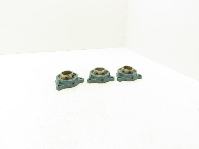 Dodge SCS 1-7/16 Light Duty 3-Bolt Flange Ball Bearing 1-7/16" Bore Lot of 3