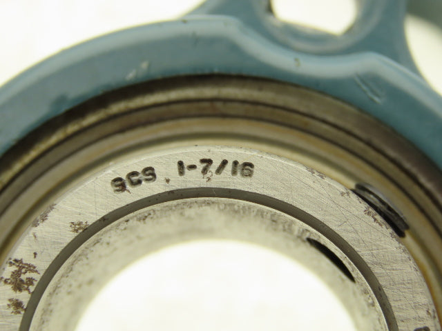 Dodge SCS 1-7/16 Light Duty 3-Bolt Flange Ball Bearing 1-7/16" Bore Lot of 3