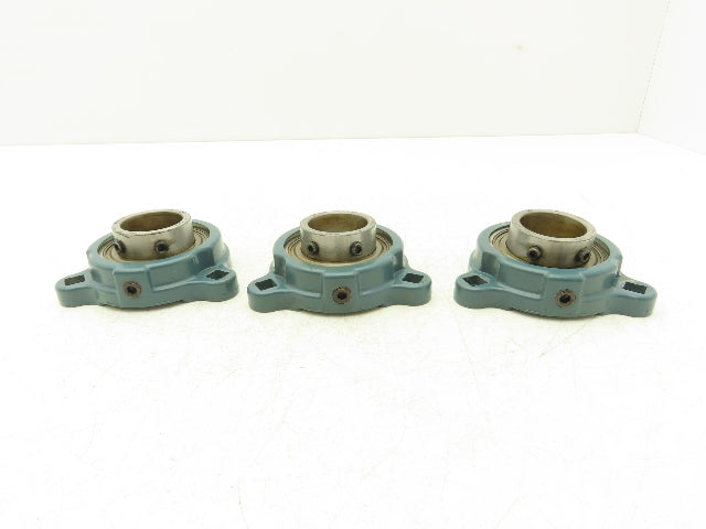 Dodge SCS 1-7/16 Light Duty 3-Bolt Flange Ball Bearing 1-7/16" Bore Lot of 3