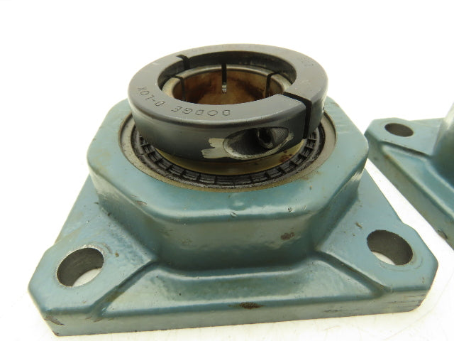 Dodge F4B-DL-111 4-Bolt Flange Mount Ball Bearing 11/16" Shaft Size Lot of 2