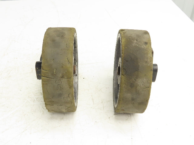 JLG 1001228850 Solid Tire Caster Wheel Off JLG 10MSP Mobile Stock Picker Lot of 2