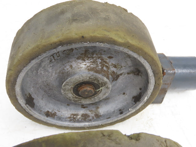 JLG 1001228850 Solid Tire Caster Wheel Off JLG 10MSP Mobile Stock Picker Lot of 2