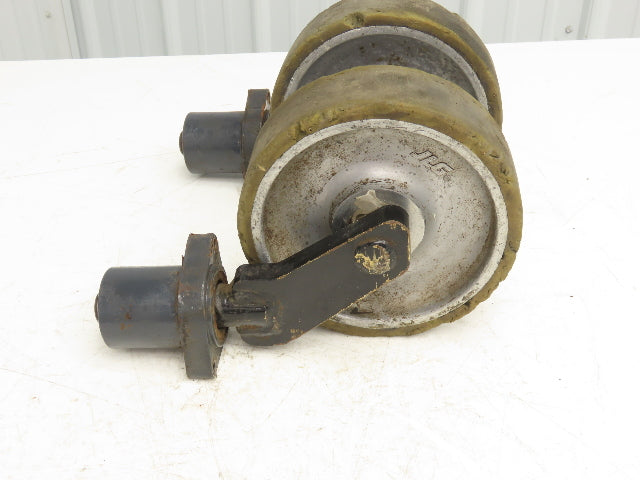 JLG 1001228850 Solid Tire Caster Wheel Off JLG 10MSP Mobile Stock Picker Lot of 2