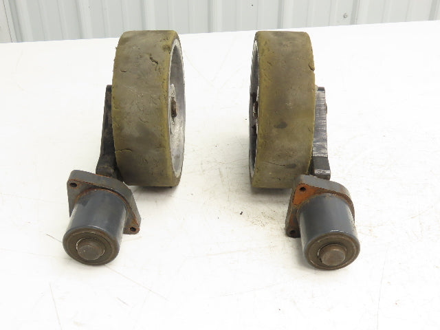 JLG 1001228850 Solid Tire Caster Wheel Off JLG 10MSP Mobile Stock Picker Lot of 2