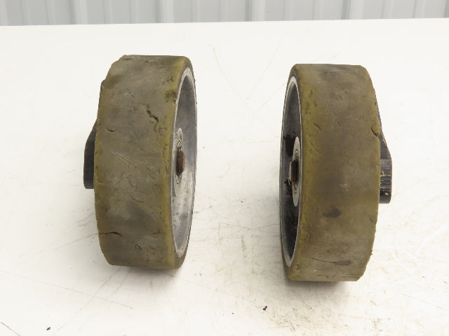 JLG 1001228850 Solid Tire Caster Wheel Off JLG 10MSP Mobile Stock Picker Lot of 2