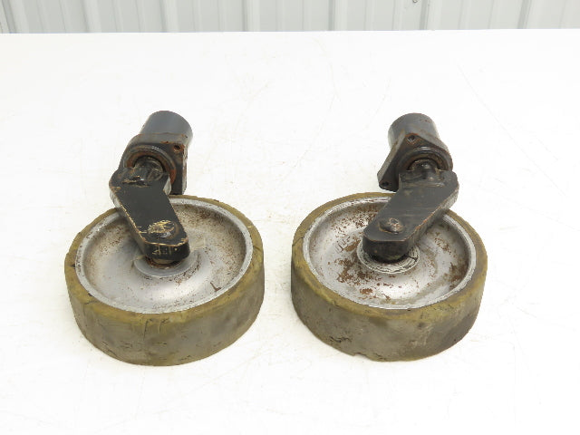 JLG 1001228850 Solid Tire Caster Wheel Off JLG 10MSP Mobile Stock Picker Lot of 2