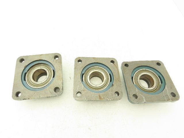 Dodge F4B-SX 4-Bolt Flange Mount Ball Bearing 1-11/16" Shaft Size Lot of 3