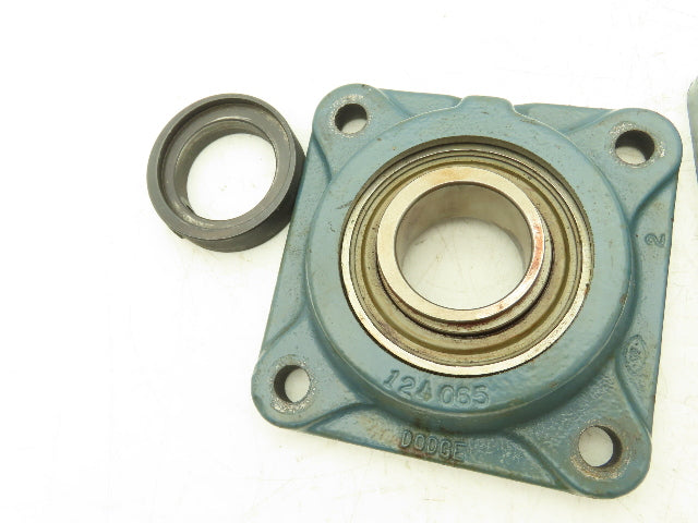 Dodge F4B-SX 4-Bolt Flange Mount Ball Bearing 1-11/16" Shaft Size Lot of 3
