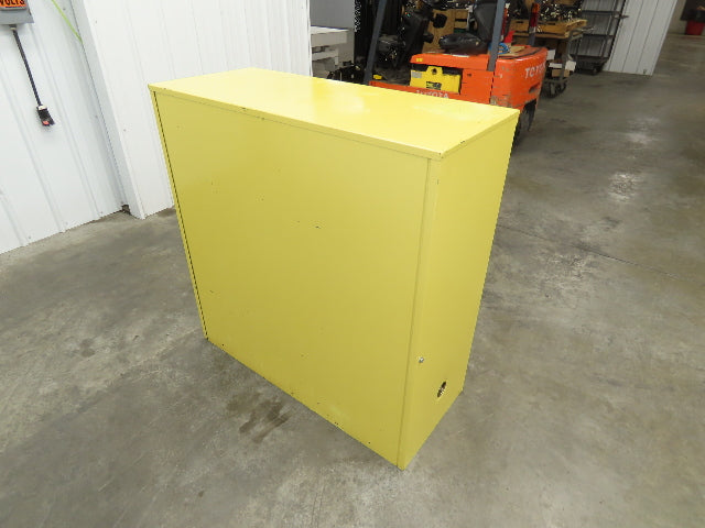 Securall A130 Yellow Flammable Safety Cabinet Dual Door 30 Gallon Liquid