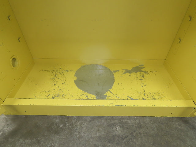 Securall A130 Yellow Flammable Safety Cabinet Dual Door 30 Gallon Liquid