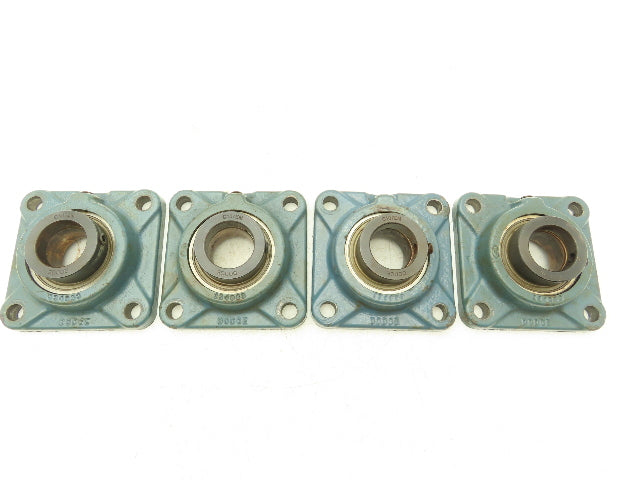 Dodge F4B-SXV-107 Flange Mount Ball Bearing 4-Bolt 1-7/16" Shaft Lot of 4