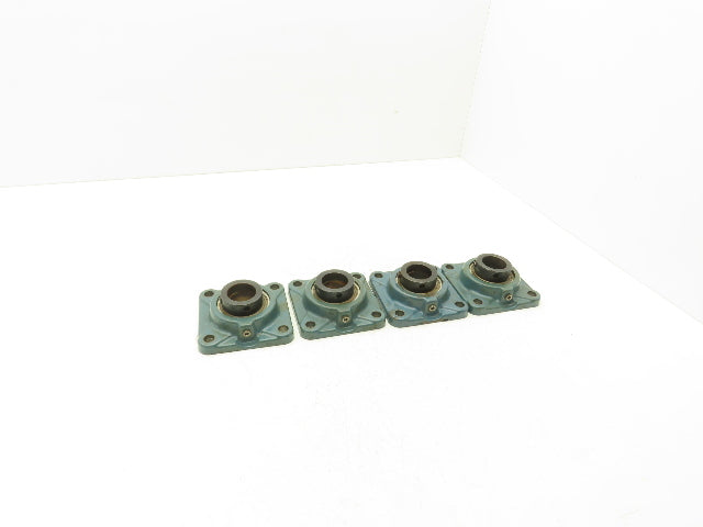 Dodge F4B-SXV-107 Flange Mount Ball Bearing 4-Bolt 1-7/16" Shaft Lot of 4