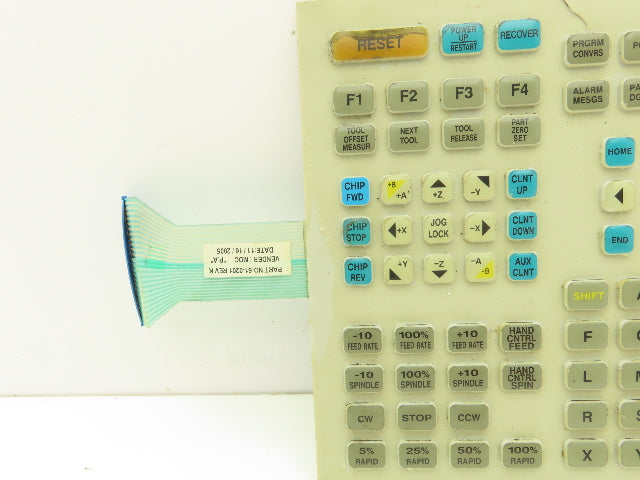 Hass 61-0201 Membrane Keyboard Keypad Rev K VF-Series Milling Machine