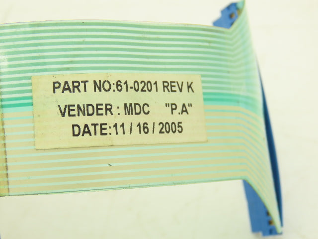 Hass 61-0201 Membrane Keyboard Keypad Rev K VF-Series Milling Machine