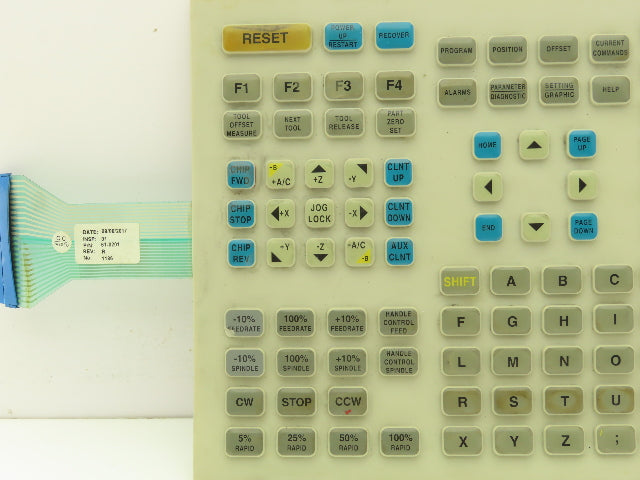 Hass 61-0201 Membrane Keyboard Keypad Rev R VF-Series Milling Machine
