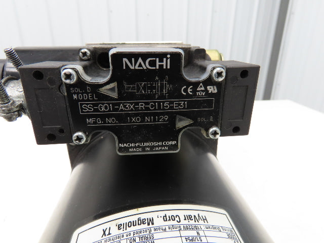 HyVair HT.8-1HP1-G.7 Hydraulic Power Unit 0.8Gal 0.7gpm 2000psi 1Hp 120/240V 1PH