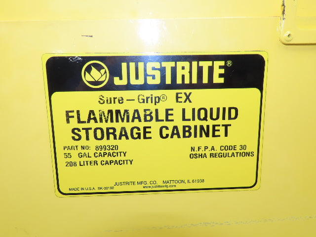 Eagle 899320 Flammable Safety Cabinet 55 Gallon Sure Grip Horizontal Drum