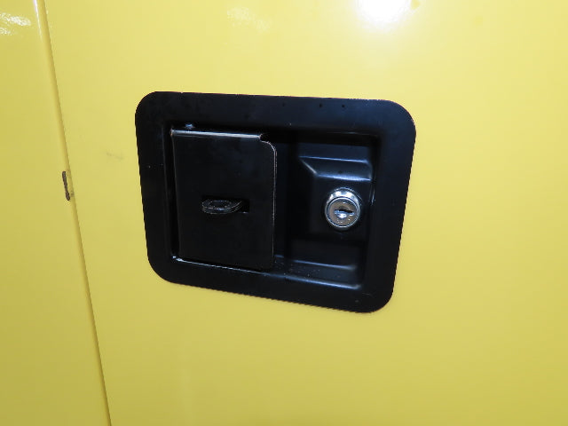Eagle Flammable Safety Cabinet 60 Gallon Yellow 4 Shelf Dual Door Liquid
