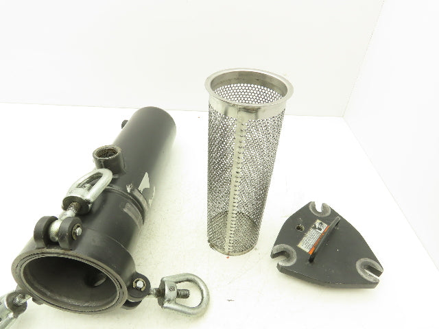 Rosedale 4-12 Hydraulic Basket Strainer #4 Bag Filter 4x14" 1"NPT Side Ports